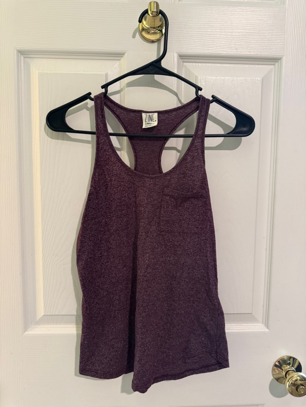 Zine Racerback Tank Top - Plum